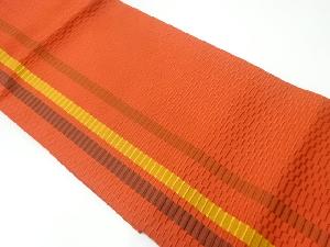 間道織り出し名古屋帯（額縁仕立て）